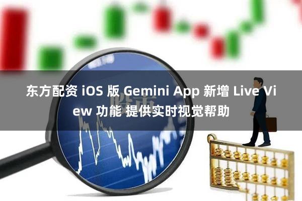 东方配资 iOS 版 Gemini App 新增 Live View 功能 提供实时视觉帮助